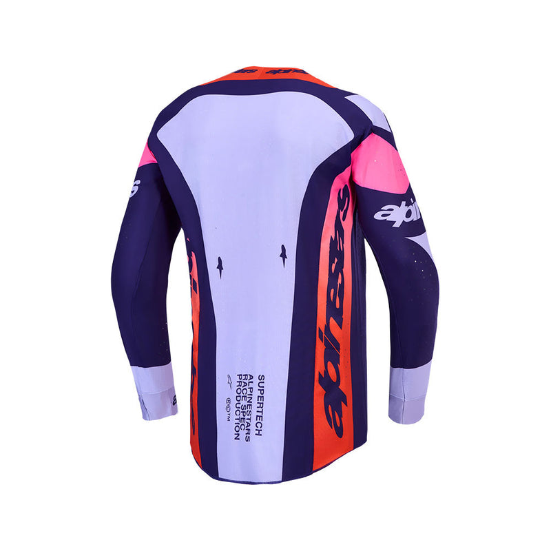 Load image into Gallery viewer, Alpinestars Supertech Dyna Jersey Light Violet/Deep Purple/Pink Fluoro
