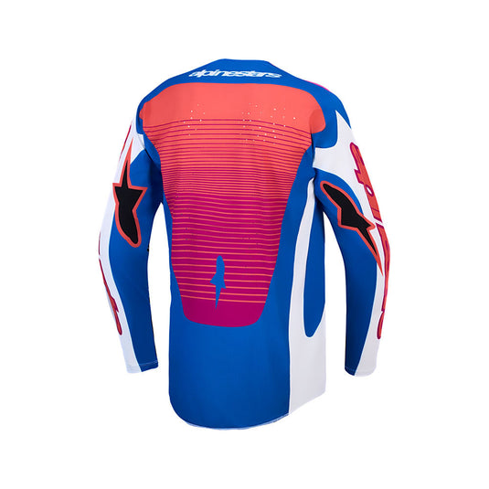 Alpinestars Techstar Maven Jersey White/Hot Coral/Blithe Blue