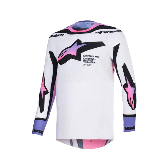Alpinestars Supertech Pro Vista Jersey White/Purple/Black