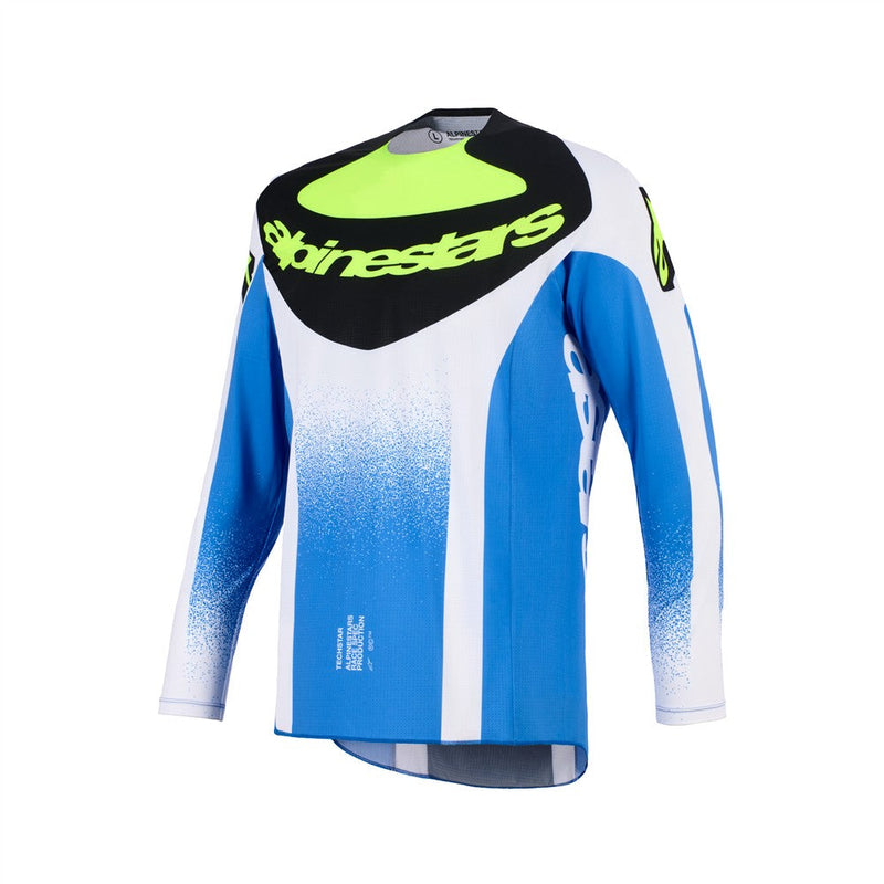 Load image into Gallery viewer, Alpinestars Techstar Knif Jersey UCLA Blue/Black/Yellow Fluoro
