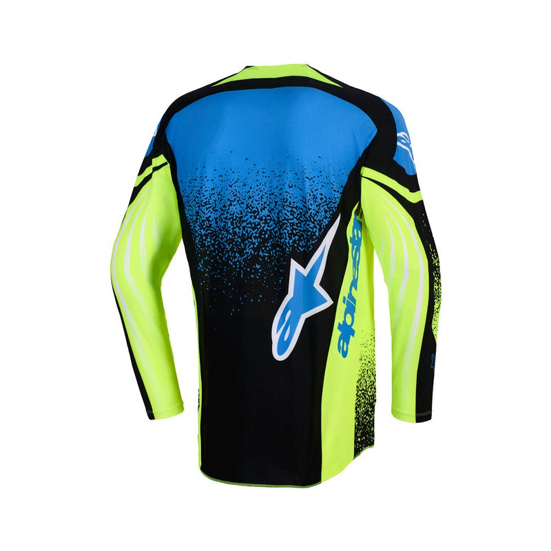 Load image into Gallery viewer, Alpinestars Techstar Nomur Jersey Dark Navy/Yellow Fluoro/UCLA Blue
