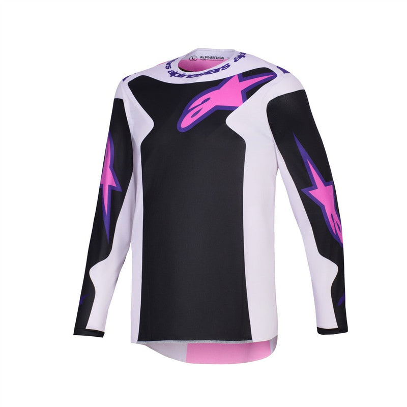 Load image into Gallery viewer, Alpinestars Fluid Grid Jersey Black/Light Gray/Purple
