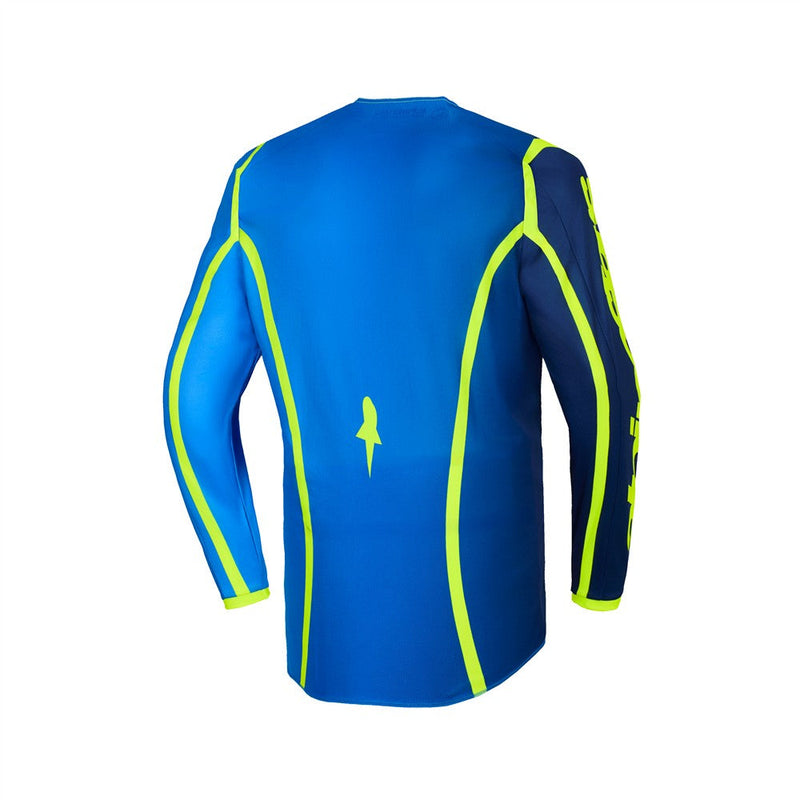 Load image into Gallery viewer, Alpinestars Fluid Apex Jersey Blue/Yellow Fluoro
