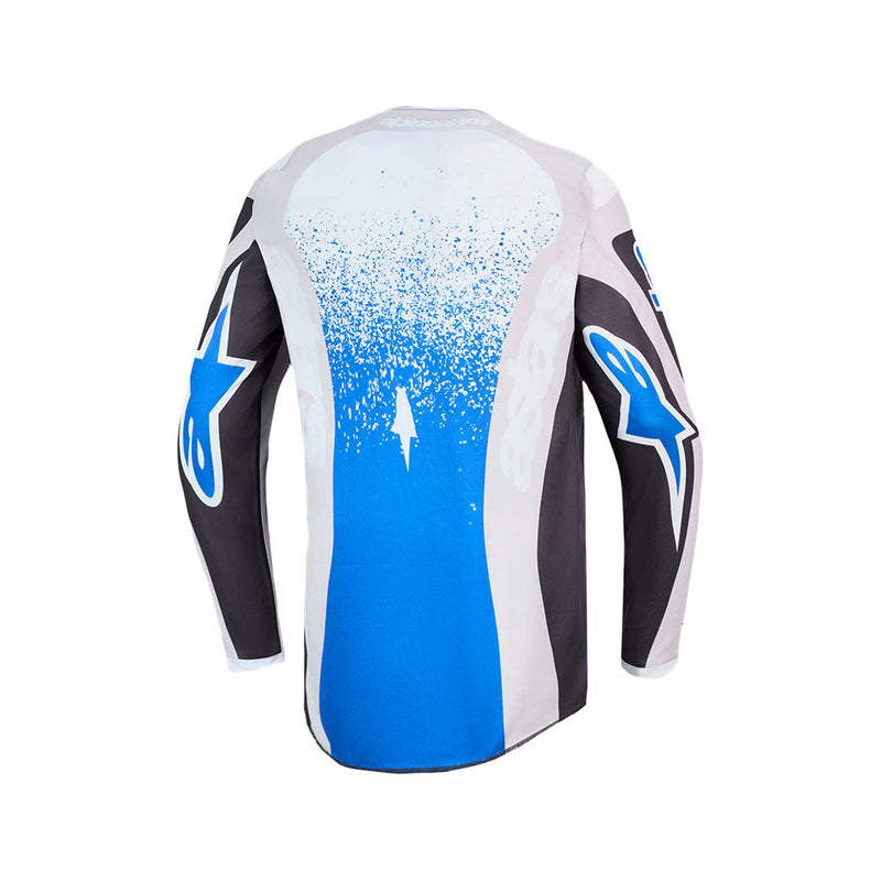 Load image into Gallery viewer, Alpinestars Fluid Drag Jersey Graystone/Light Lilac/UCLA Blue/Black
