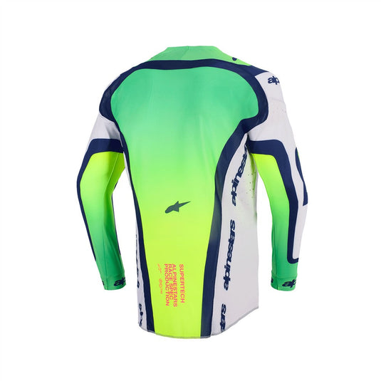 Alpinestars Supertech Vista Jersey Light Gray/Yellow Fluoro/Blue
