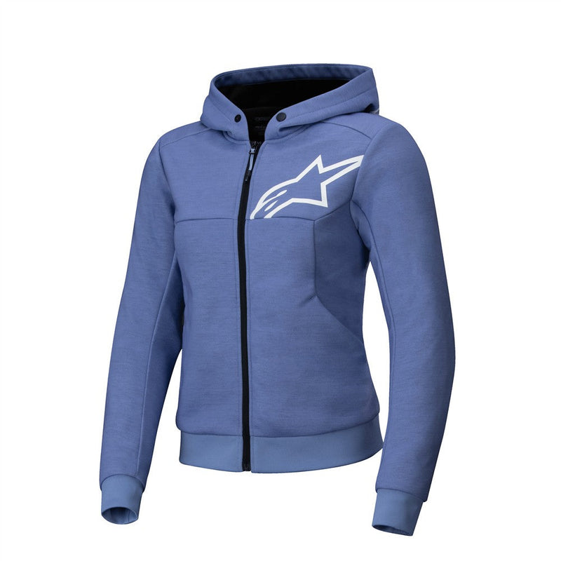 Load image into Gallery viewer, Alpinestars Stella Chrome v2 Sport Hoodie Blue/Violet/White
