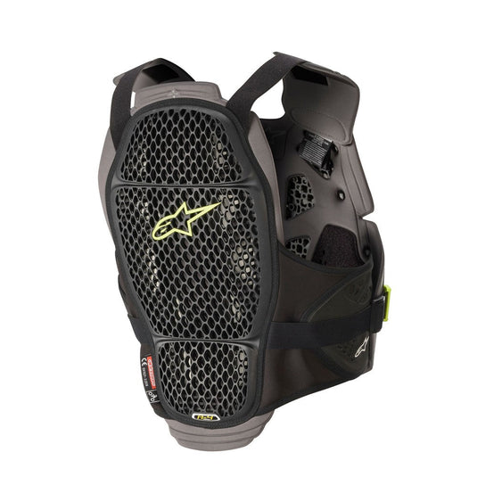 Alpinestars A-4 Max Chest Protector Black/Anthracite/Yellow Fluoro
