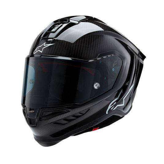 Alpinestars Supertech R10 Helmet Solid Black Carbon Matte/Gloss