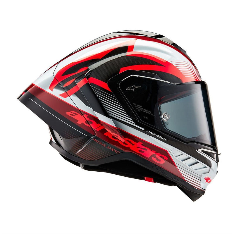 Load image into Gallery viewer, Alpinestars Supertech R10 Helmet Team Black Carbon/Red/White Gloss
