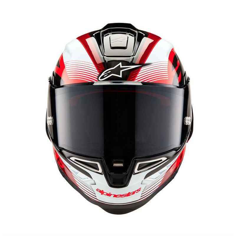 Load image into Gallery viewer, Alpinestars Supertech R10 Helmet Team Black Carbon/Red/White Gloss
