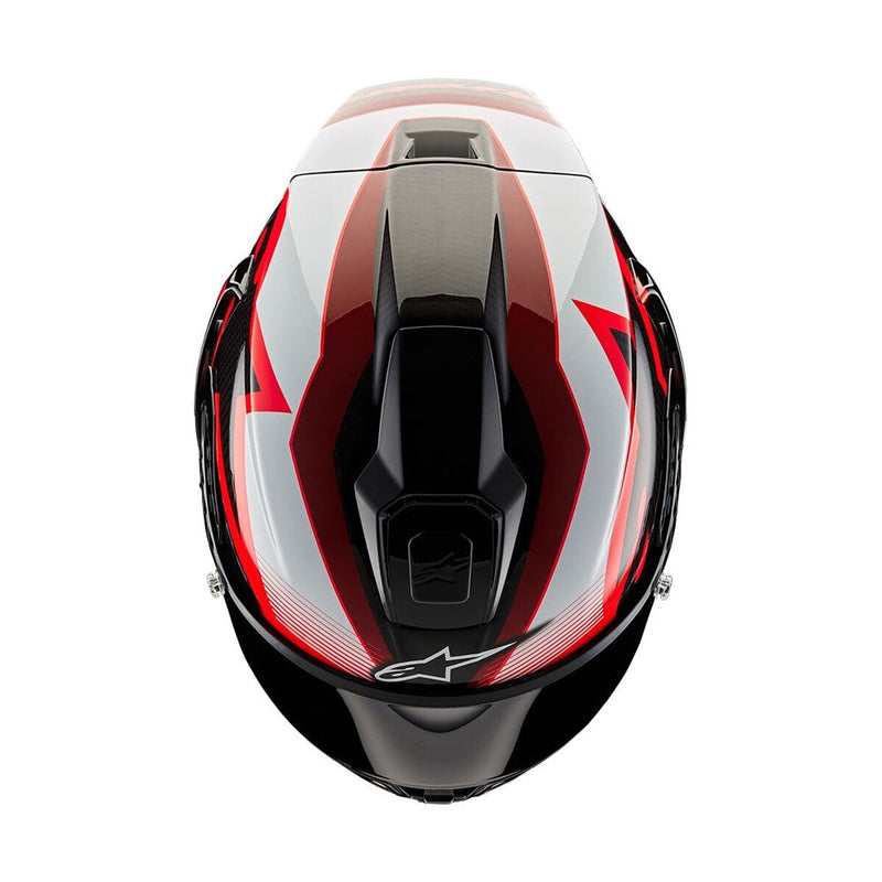 Load image into Gallery viewer, Alpinestars Supertech R10 Helmet Team Black Carbon/Red/White Gloss
