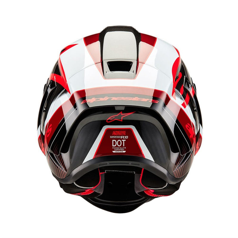 Load image into Gallery viewer, Alpinestars Supertech R10 Helmet Team Black Carbon/Red/White Gloss
