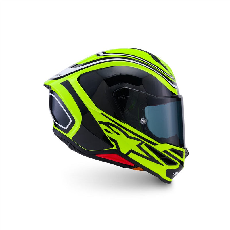 Load image into Gallery viewer, Alpinestars Supertech R7 Helmet Zeal Yellow Fluoro/Black/White
