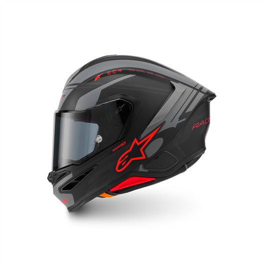 Alpinestars Supertech R7 Helmet A-Core Black/Gray/Red Matte