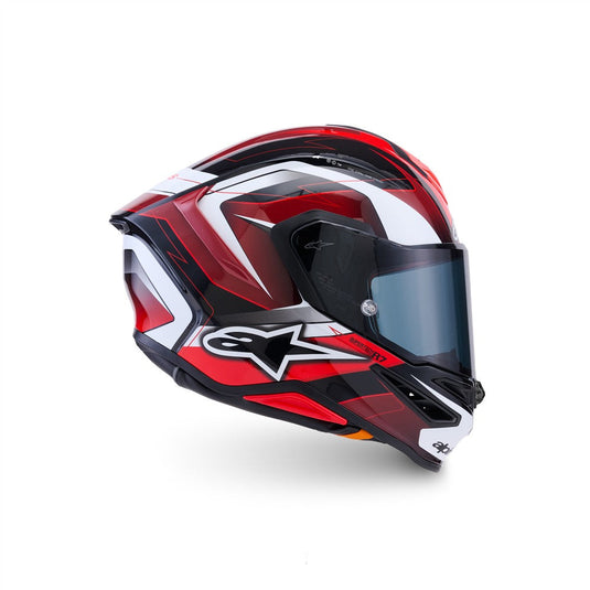 Alpinestars Supertech R7 Helmet Kinetis Black/Red/White Gloss