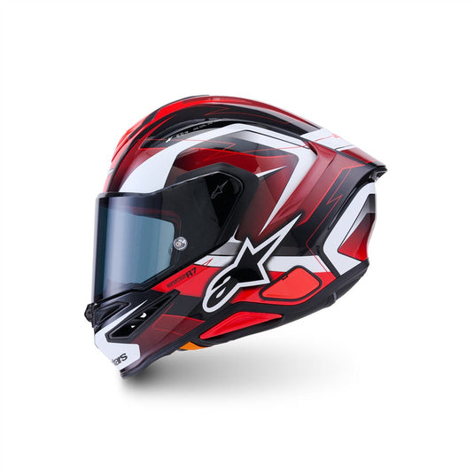 Alpinestars Supertech R7 Helmet Kinetis Black/Red/White Gloss