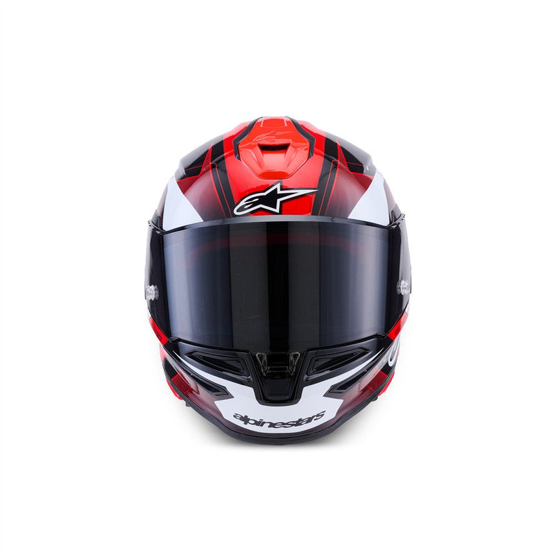 Load image into Gallery viewer, Alpinestars Supertech R7 Helmet Kinetis Black/Red/White Gloss
