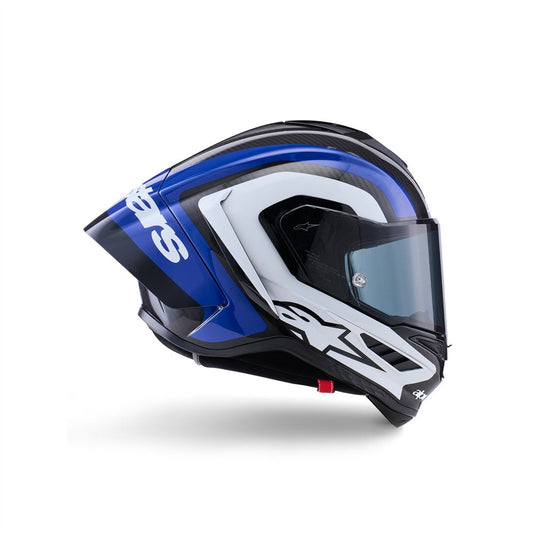 Alpinestars Supertech R10 Helmet Arius Black/White/Blue Gloss