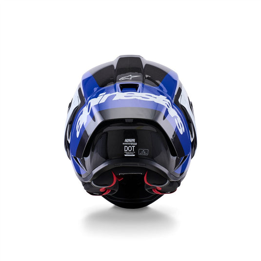 Alpinestars Supertech R10 Helmet Arius Black/White/Blue Gloss