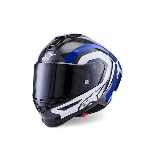 Alpinestars Supertech R10 Helmet Arius Black/White/Blue Gloss