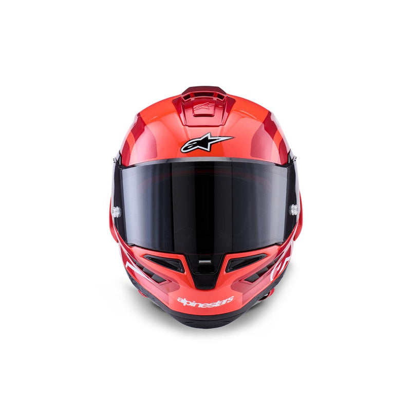 Load image into Gallery viewer, Alpinestars Supertech R10 Helmet Arius Black/White/Double Red Gloss

