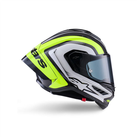 Alpinestars Supertech R10 Helmet Arius Black/Silver/Yellow Fluoro Gloss