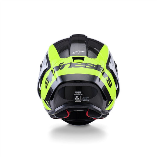 Alpinestars Supertech R10 Helmet Arius Black/Silver/Yellow Fluoro Gloss