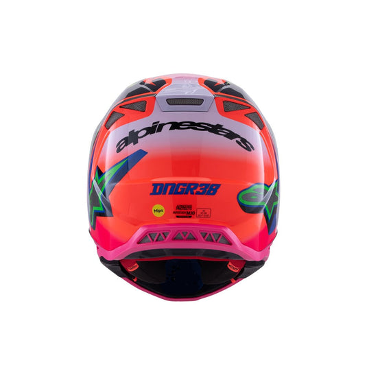 Alpinestars Supertech S-M10 Monster Orange Fluoro/Purple/Pink Fluoro Gloss