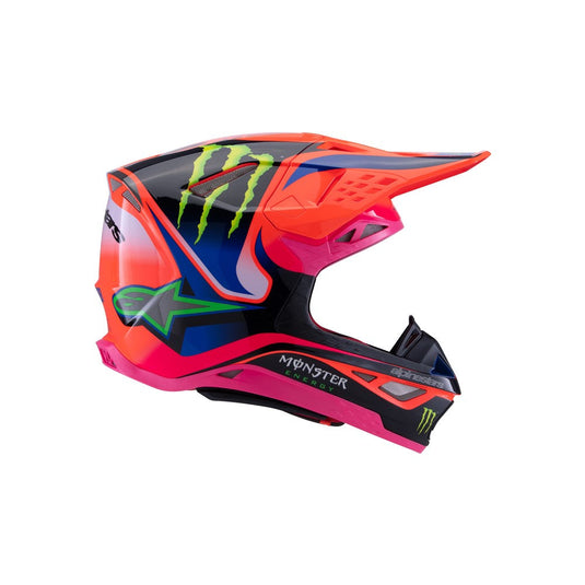 Alpinestars Supertech S-M10 Monster Orange Fluoro/Purple/Pink Fluoro Gloss