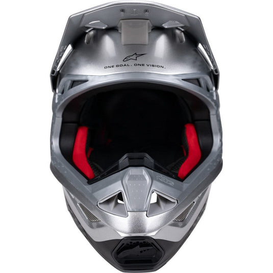 Alpinestars Supertech S-M10 Helmet Flood Silver/Black/Orange Fluoro Matte/Gloss