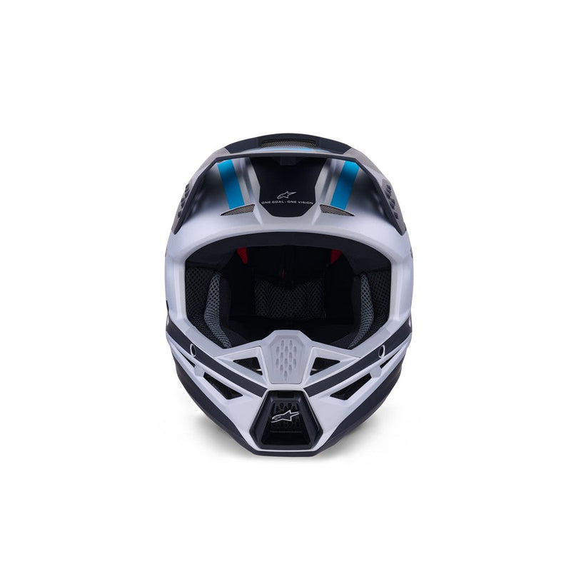 Load image into Gallery viewer, Alpinestars S-M3 Heat Helmet Silver/Blue/Black Matte
