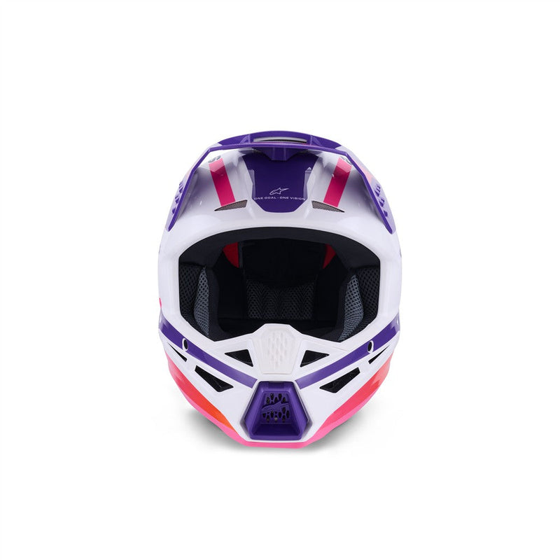 Load image into Gallery viewer, Alpinestars S-M3 Heat Helmet White/Purple/Pink Gloss
