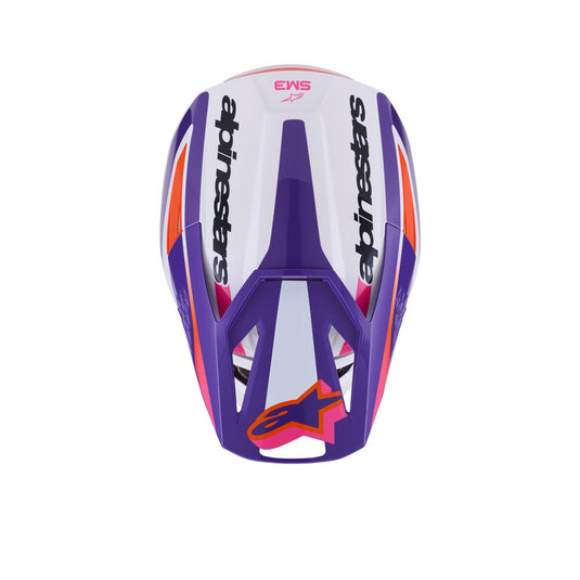 Alpinestars S-M3 Heat Helmet White/Purple/Pink Gloss