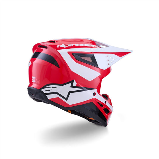 Alpinestars S-M3 Heat Helmet Red/White/Black Gloss
