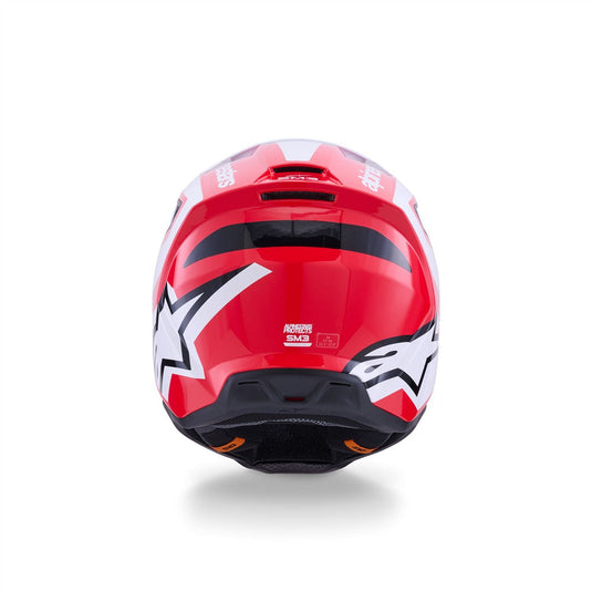 Alpinestars S-M3 Heat Helmet Red/White/Black Gloss