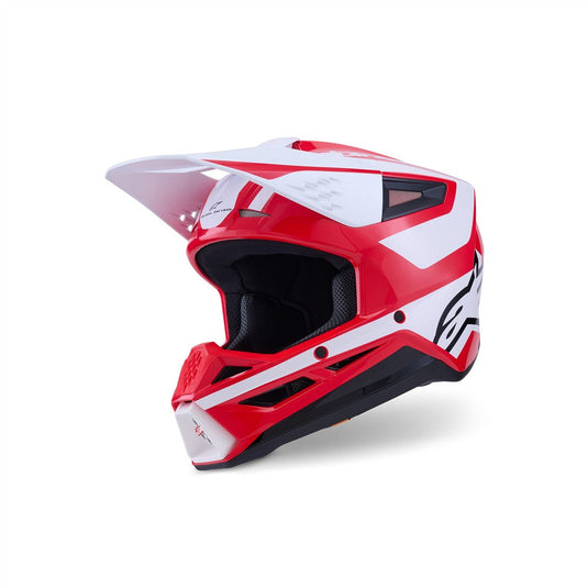 Alpinestars S-M3 Heat Helmet Red/White/Black Gloss