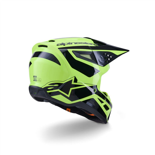 Alpinestars S-M3 Heat Helmet Yellow Fluoro/Black Gloss