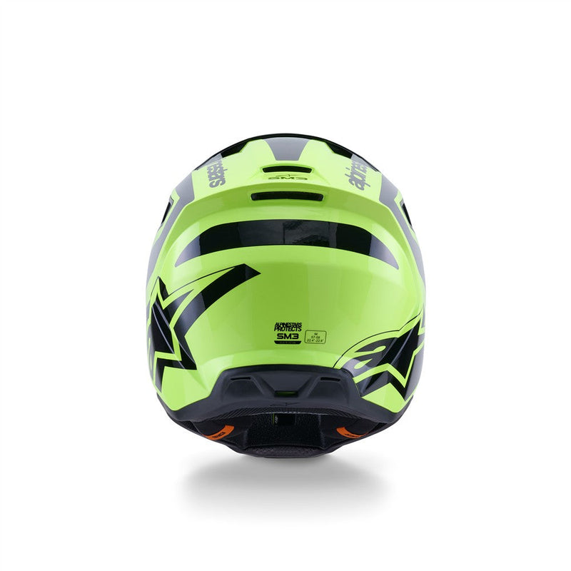 Load image into Gallery viewer, Alpinestars S-M3 Heat Helmet Yellow Fluoro/Black Gloss
