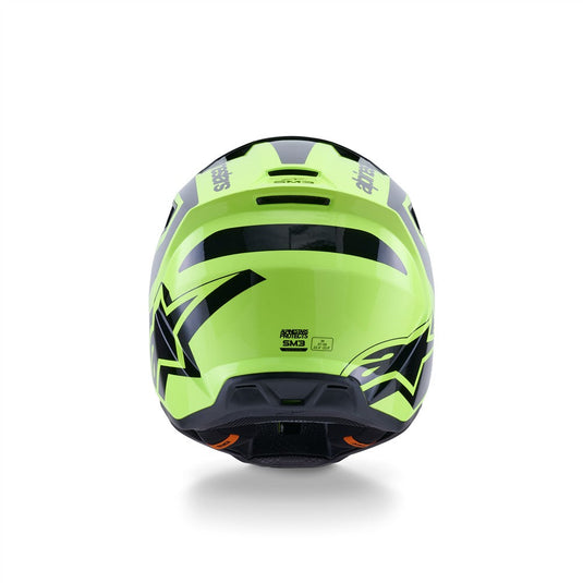 Alpinestars S-M3 Heat Helmet Yellow Fluoro/Black Gloss