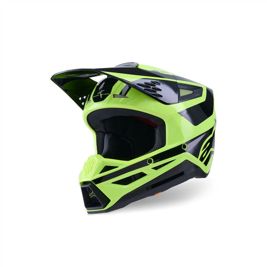 Alpinestars S-M3 Heat Helmet Yellow Fluoro/Black Gloss