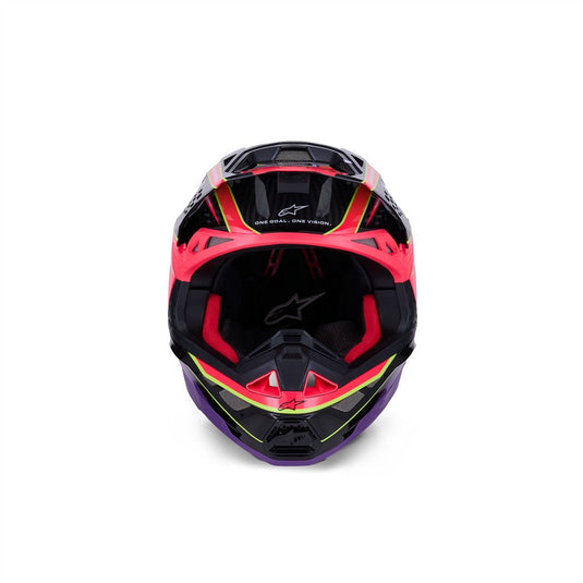 Alpinestars upertech -M10 Helmet Pink/Violet/Yellow Fluoro Gloss