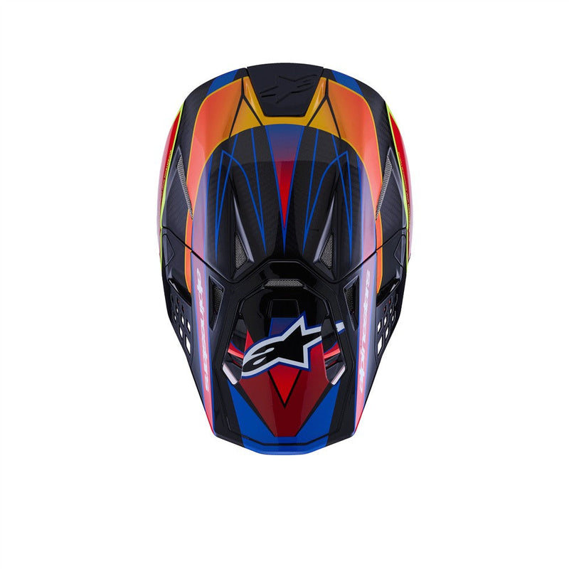 Load image into Gallery viewer, Alpinestars upertech -M10 Helmet Era Blue/Red/Yellow Fluoro Gloss
