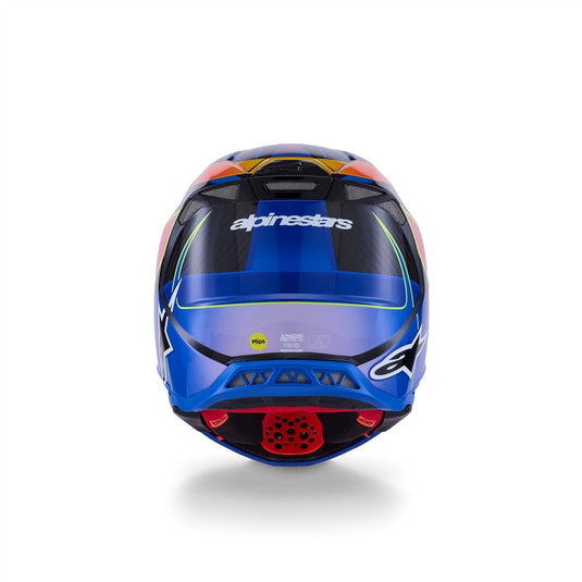 Alpinestars upertech -M10 Helmet Era Blue/Red/Yellow Fluoro Gloss