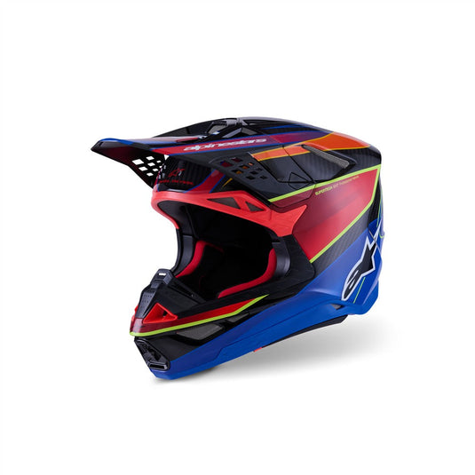Alpinestars upertech -M10 Helmet Era Blue/Red/Yellow Fluoro Gloss
