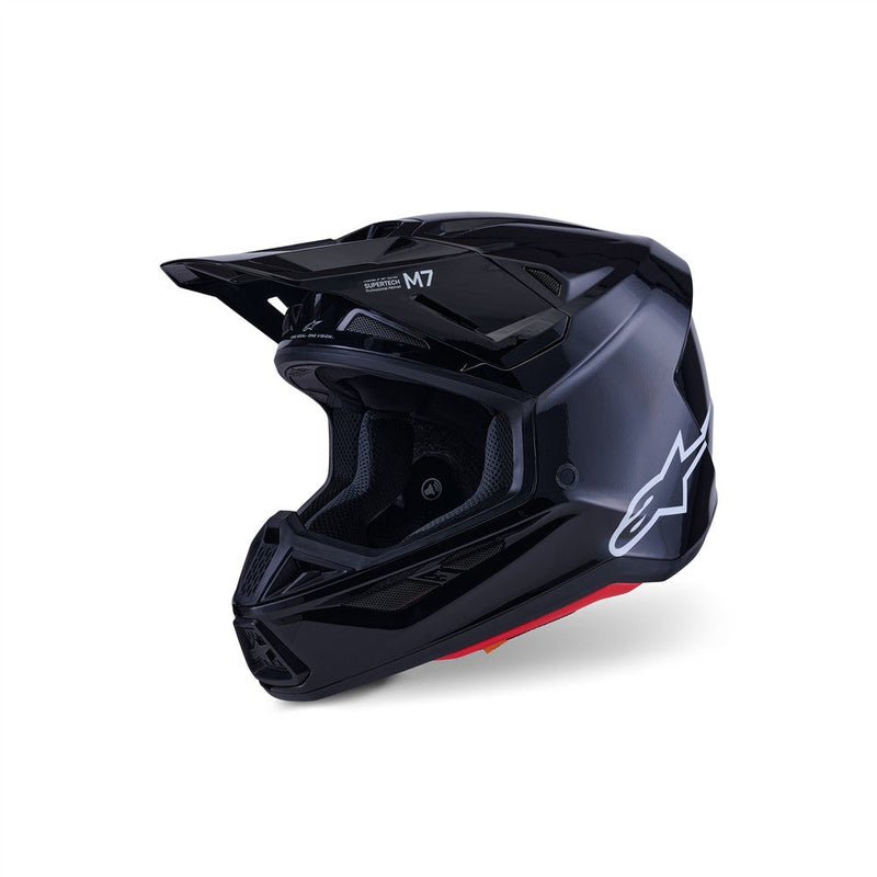 Load image into Gallery viewer, Alpinestars S-M7 Helmet Solid Gloss Black
