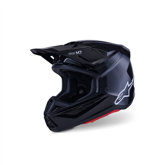 Alpinestars S-M7 Helmet Solid Gloss Black