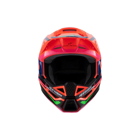 Alpinestars -M3 Youth Helmet Monster Orange Fluoro/Purple/Pink Fluoro Gloss