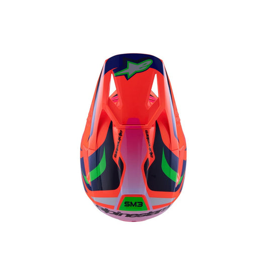 Alpinestars -M3 Youth Helmet Monster Orange Fluoro/Purple/Pink Fluoro Gloss