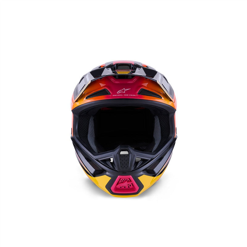 Load image into Gallery viewer, Alpinestars S-M7 Rise Helmet Black/Yellow Fluoro/Pink Gloss
