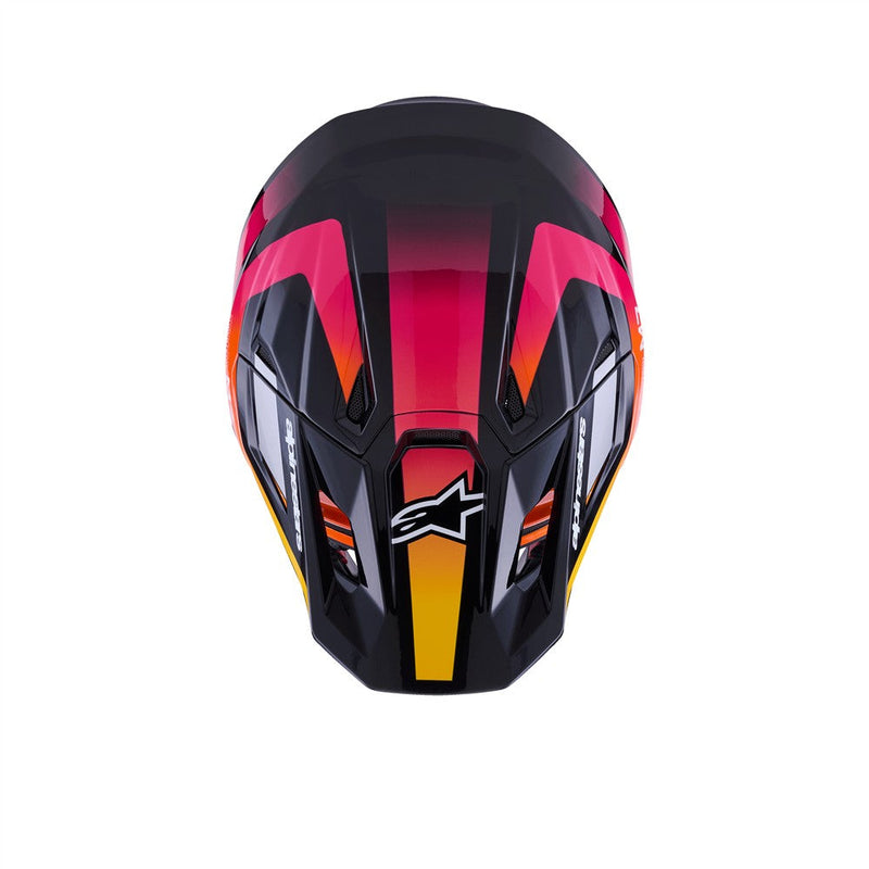 Load image into Gallery viewer, Alpinestars S-M7 Rise Helmet Black/Yellow Fluoro/Pink Gloss
